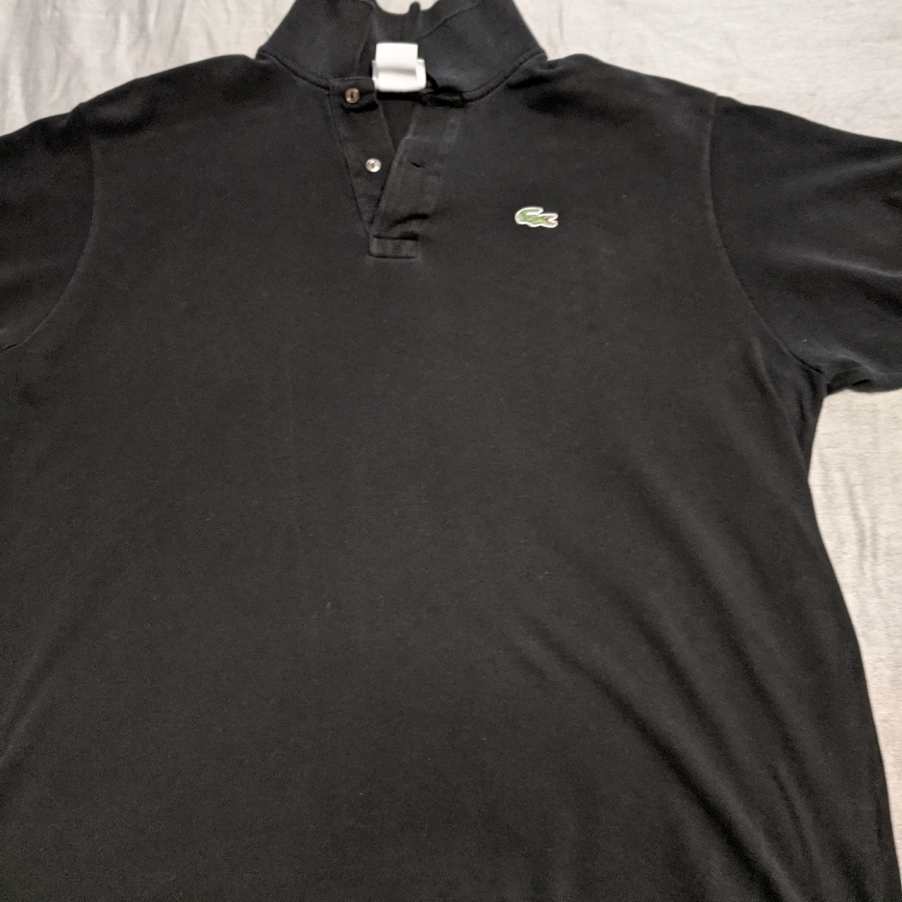 Lacoste black polo shirt size XL